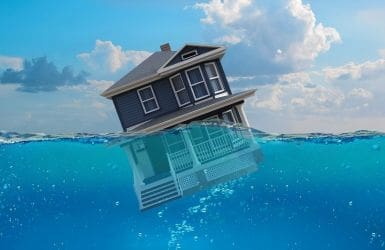 house under water