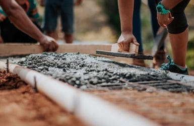 Self-build finance foundation laying