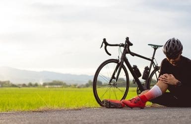 injured cyclist