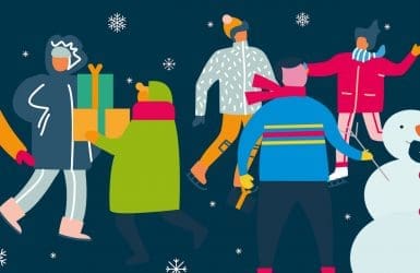 illustratie winterpret